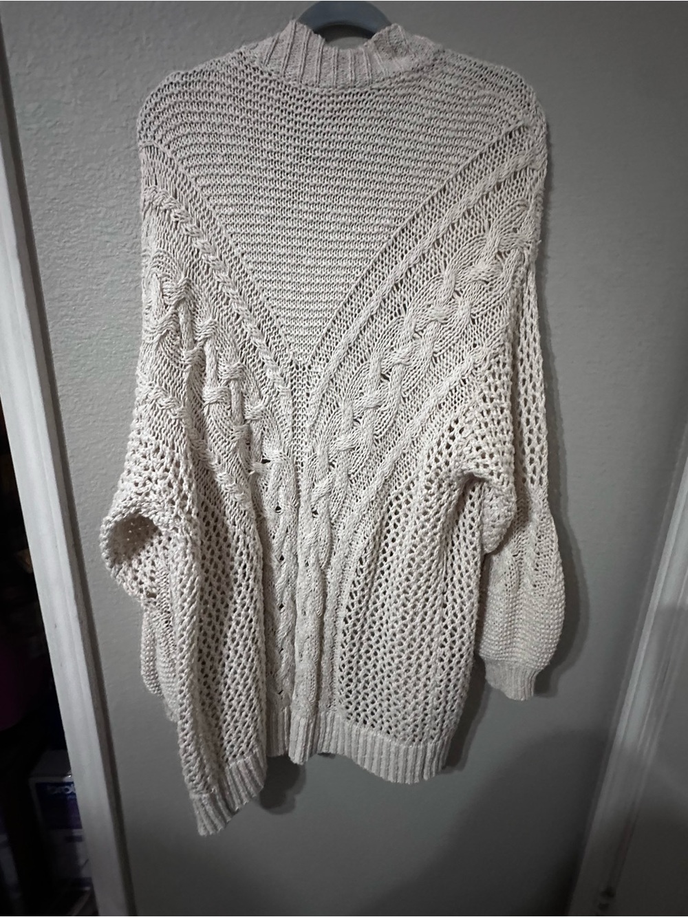 Taletha Belted Open-Knit Sweater Cardigan - Picture 7 of 11
